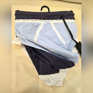 House of Harlow 1960 Set Of 4 Cotton Panties Underware Grey Navy Blue Size XL